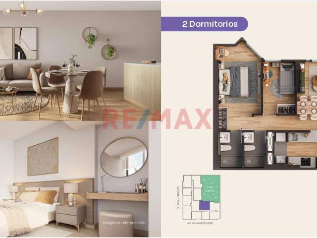 Departamento De Estreno En Surquillo Con 2 Dormitorios Cerca Al Mall Plaza Angamos