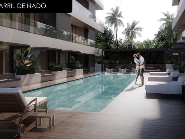DEPARTAMENTO DE LUJO. 2 REC?MARAS CON TERRAZA. ALBERCA Y JACUZZI.CANC?N. ENTREGA INMEDIATA