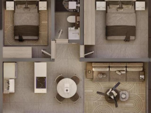 Departamento de lujo de 2 habitaciones a 250 mts2 del mar a 3.5 mdp