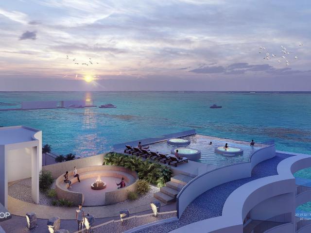 Departamento de lujo en venta con vista al mar en Cozumel 2 rec?maras