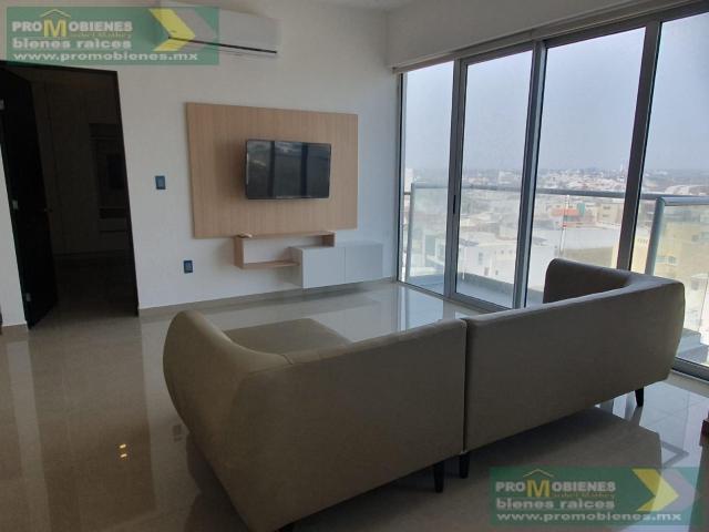 DEPARTAMENTO DE LUJO EN RENTA A ESTRENAR AMUEBLADO EN TORRE XIRIS, FRACC. PLAYAS DEL CONCHAL