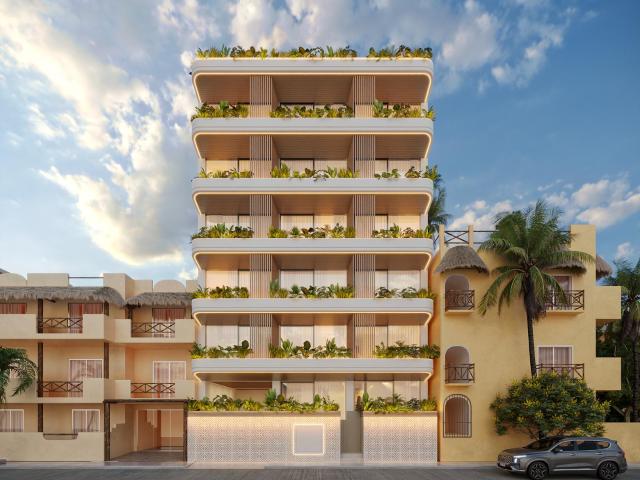 DEPARTAMENTO DE UNA HABITACI?N Y BALC?N EN PLAYA DEL CARMEN. ROOFTOP, ALBERCA, BAR, GYM