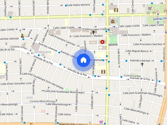 Departamento disponible en renta en Argentina, Colonia Americana, C.P. 44160