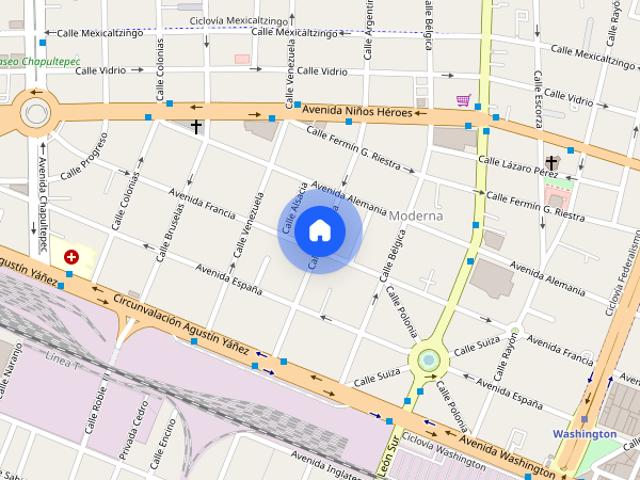 Departamento disponible en renta en Calle Argentina, Colonia Moderna, C.P. 44190