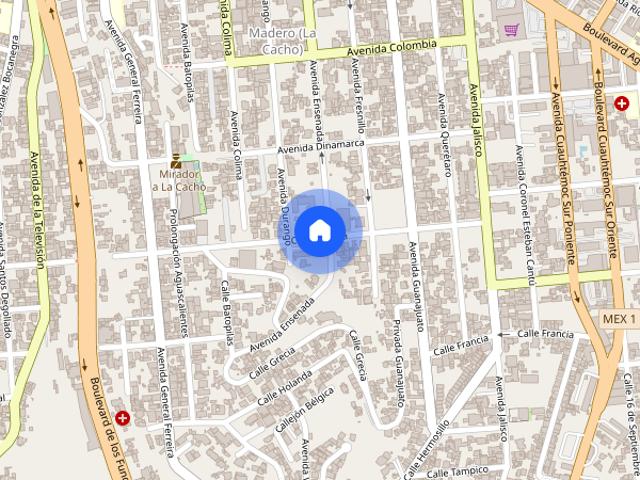 Departamento disponible en renta en España, Colonia Madero Cacho, C.P. 22040