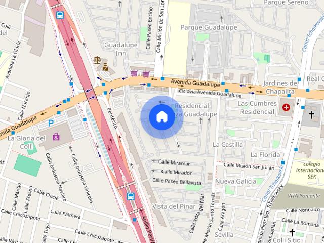 Departamento disponible en renta en Prados Guadalupe, Zapopan, Jal. #s/n, Colonia Chapalita Inn, C.P. 45010