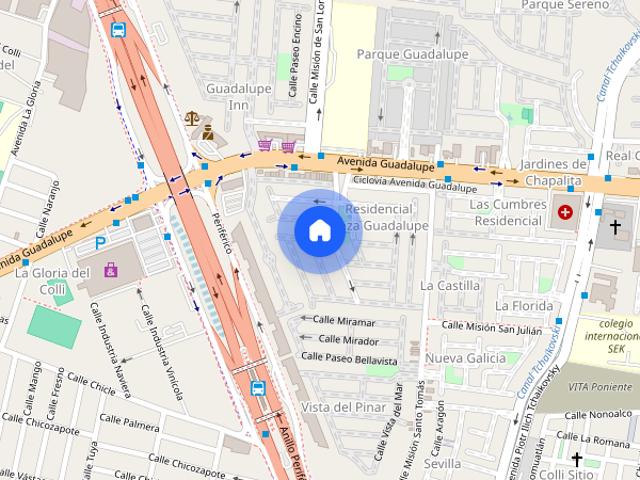 Departamento disponible en renta en Prados Guadalupe, Zapopan, Jal. #s/n, Colonia Chapalita Inn, C.P. 45010
