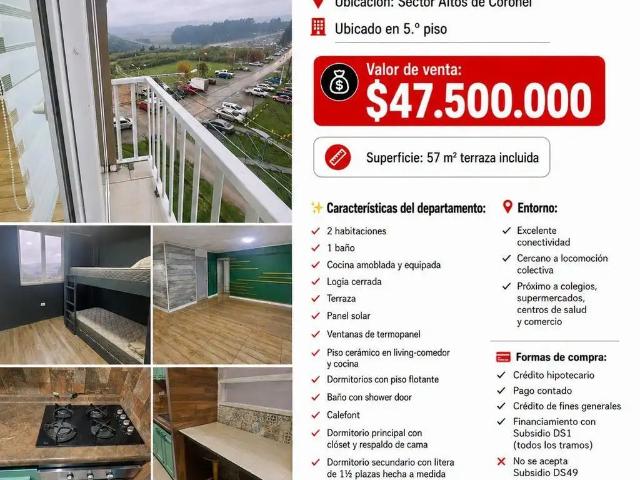 Departamento en Coronel