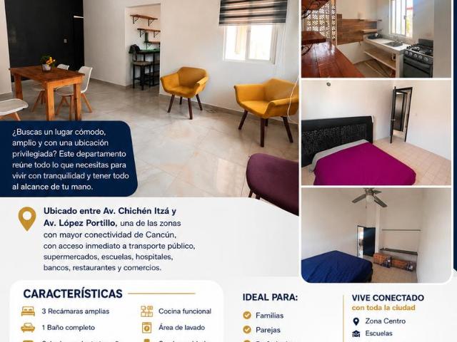 Departamento en Canc?n Centro
