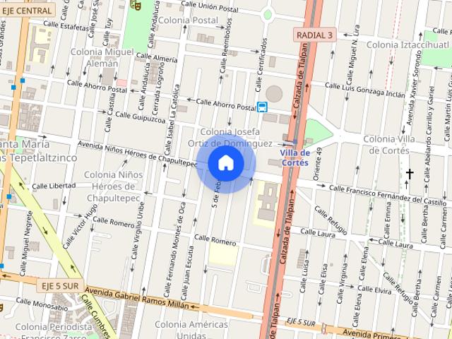 Departamento en alcaldía Benito Juárez
