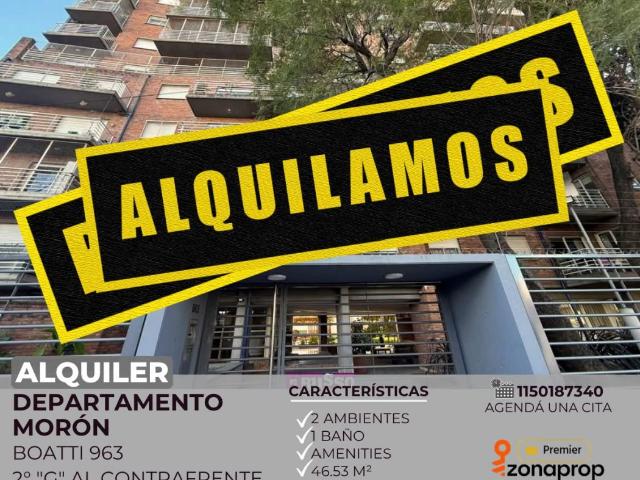 Departamento en alquiler 2 ambientes