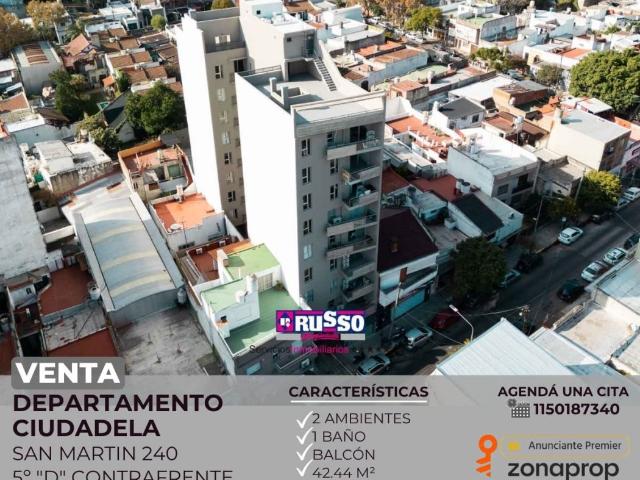 Departamento en alquiler Ciudadela 2 ambientes