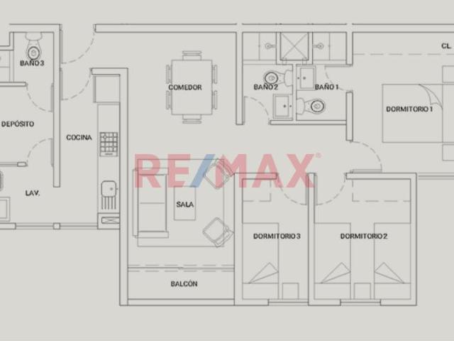 Departamento en alquiler en Bellavista a S/1,790 al mes