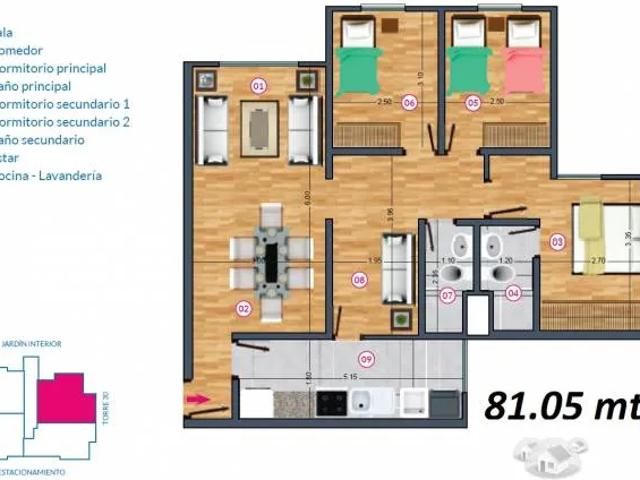 Departamento en alquiler en el condominio “Los Parques de San Gabriel” DE ESTRENO