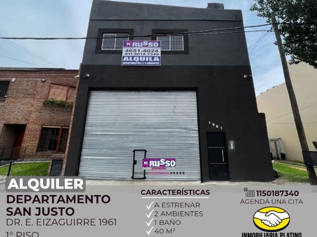 Departamento en alquiler San Justo 2 ambientes