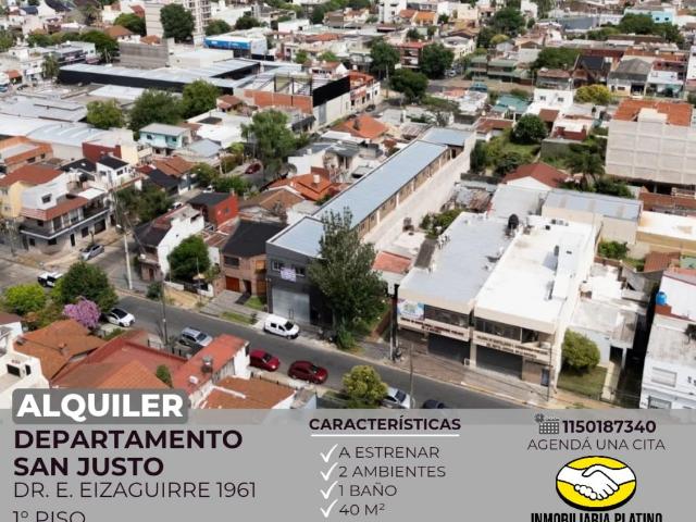 Departamento en alquiler San Justo 2 ambientes
