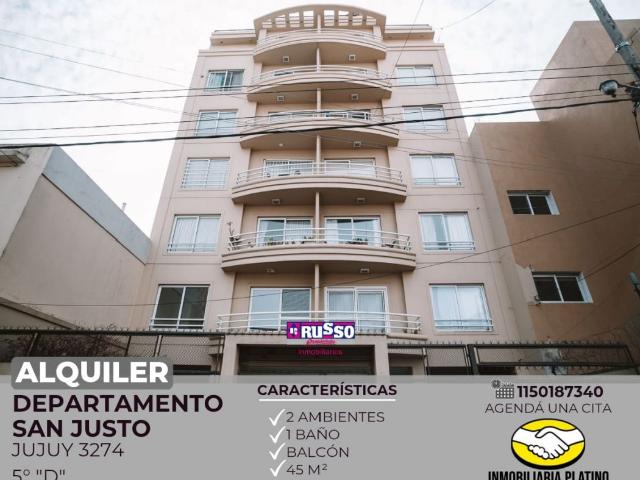 Departamento en alquiler San Justo 2 ambientes