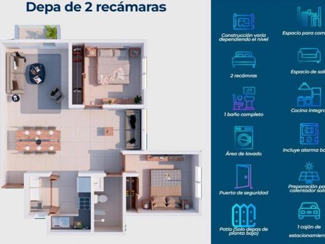 Departamento en Arboledas de Jacarandas