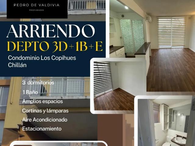 Departamento En Arriendo 3d+1b+e Condominio Los Copihues
