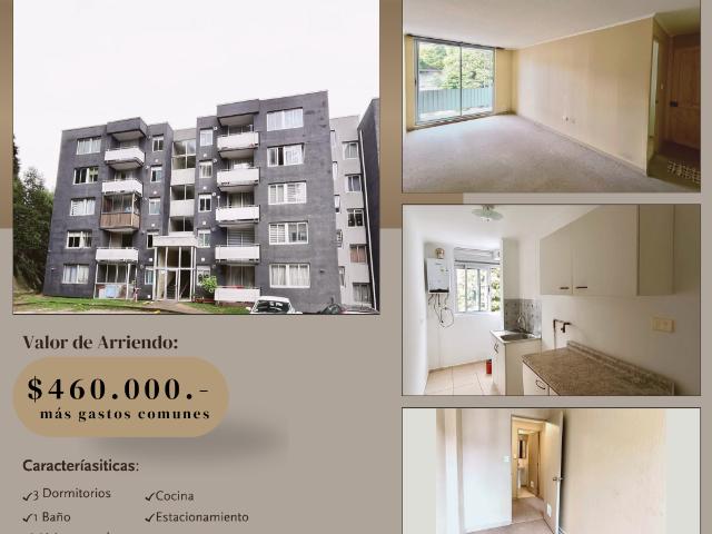 Departamento en Arriendo 3D 1B 1E Collao, Concepción