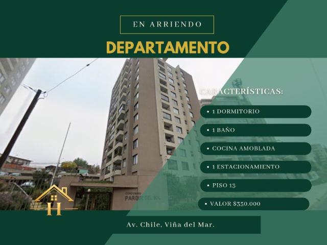 Departamento en arriendo en arrienda hidalgo propiedades, viña del mar