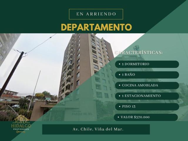 Departamento en arriendo en arrienda hidalgo propiedades, viña del mar