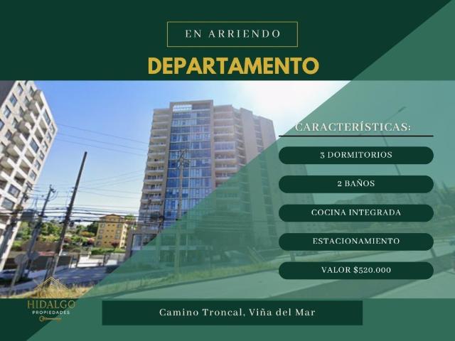 Departamento en arriendo en arrienda hidalgo propiedades, viña del mar