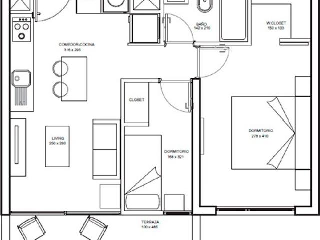 Departamento en arriendo en La Cisterna