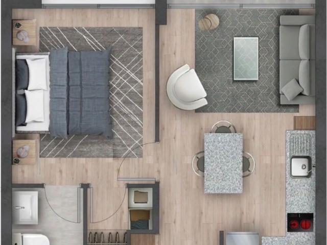 Departamento en Arriendo en La Florida 1 dormitorio 1 baño