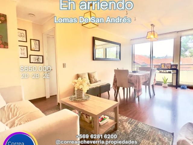 Departamento en arriendo lomas de san andrés 2d 2b 2 est