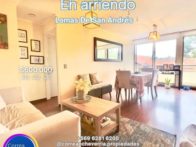 Departamento en arriendo lomas de san andrés 2d +2b + 2e