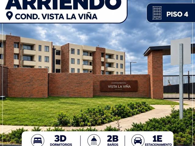 Departamento En Arriendo Vista La Viña 3d + 2b + 1e