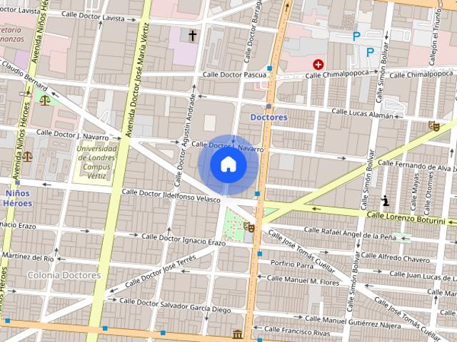 Departamento en Doctores con 2 recámaras, ID: 166353