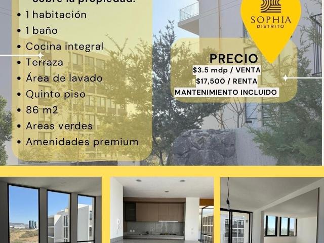 Departamento en exclusivo Fraccionamiento con club