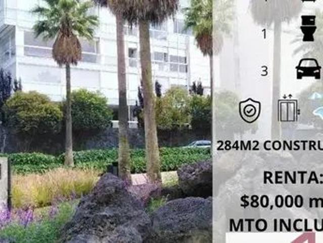 Departamento en Lomas Del Pedregal Framboyanes, Tlalpan, Cdmx
