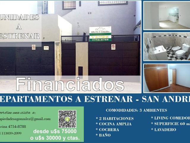 Departamento en San Andrés 3 ambientes a estrenar en Inmomap