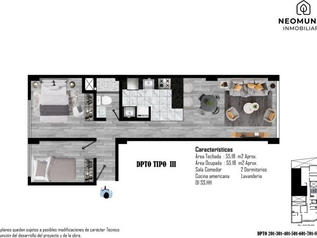 Departamento en SAN CARLOS Cerca a Universidad continetal