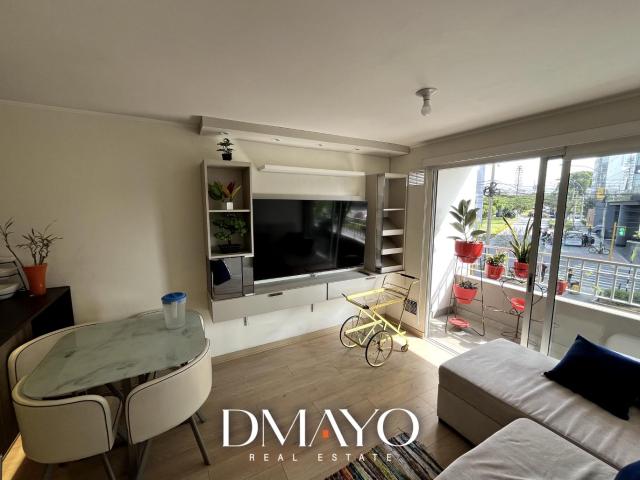 Departamento en Surquillo amoblado 1 dormitorio. Cochera disponible. Edificio con areas comunes