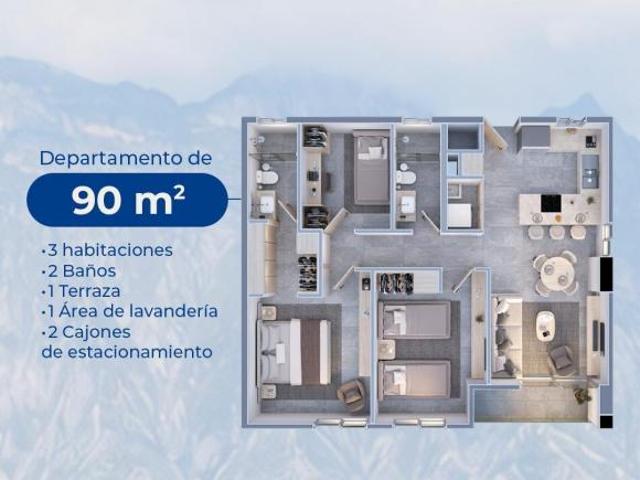Departamento en Pedregal de La Huasteca