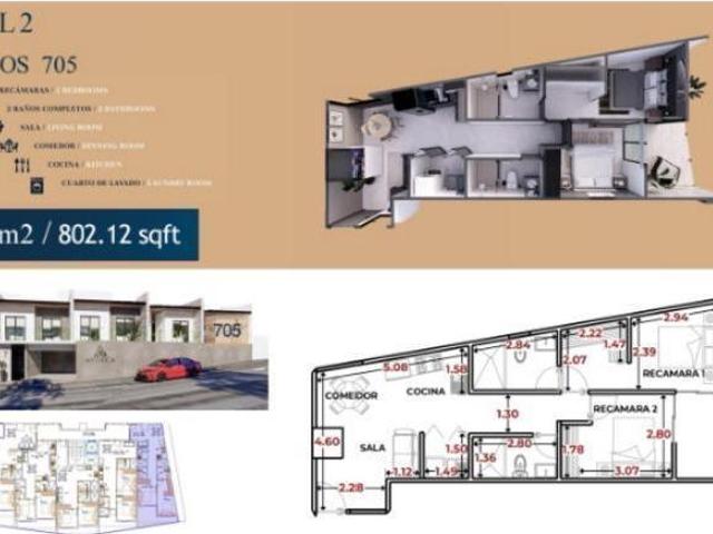 Departamento en Preventa en Mythica Hill Tower en Mazatlán D12