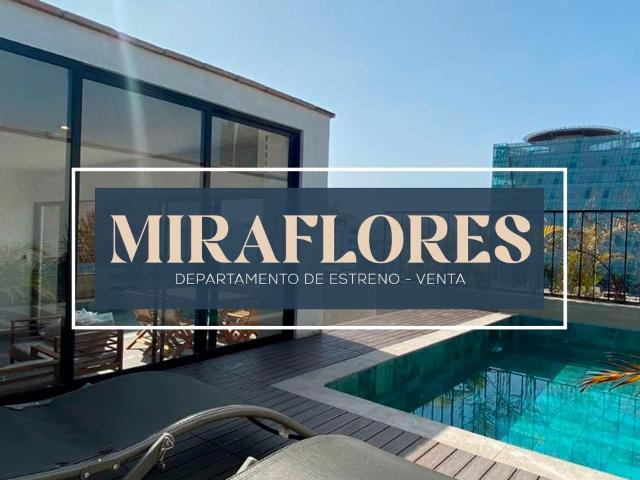 Departamento en Primer piso de estreno en Miraflores