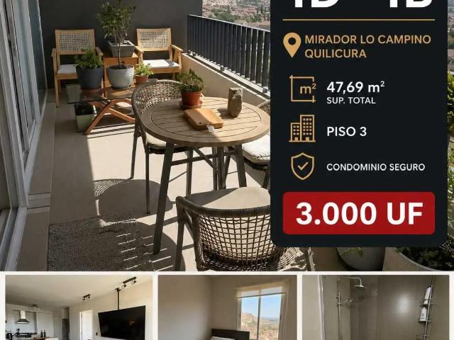 Departamento en Quilicura