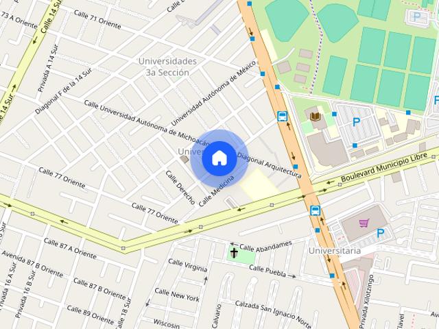 Departamento en renta,, Colonia Universidades, C.P. 72589