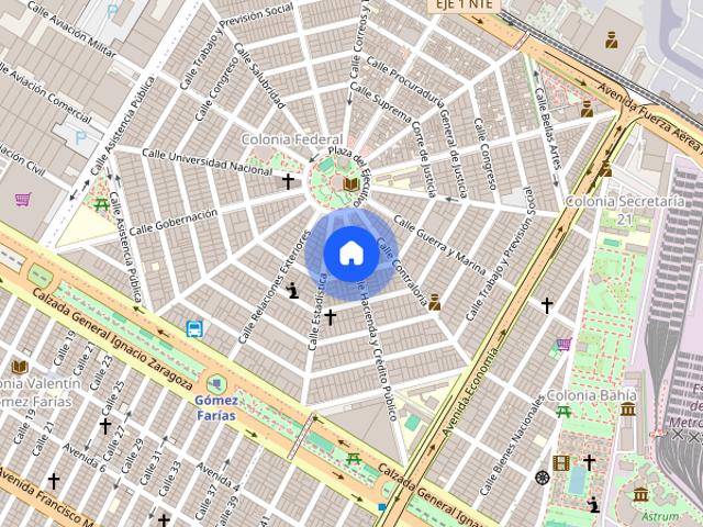DEPARTAMENTO EN RENTA COLONIA FEDERAL CDMX UNA RECAMARA