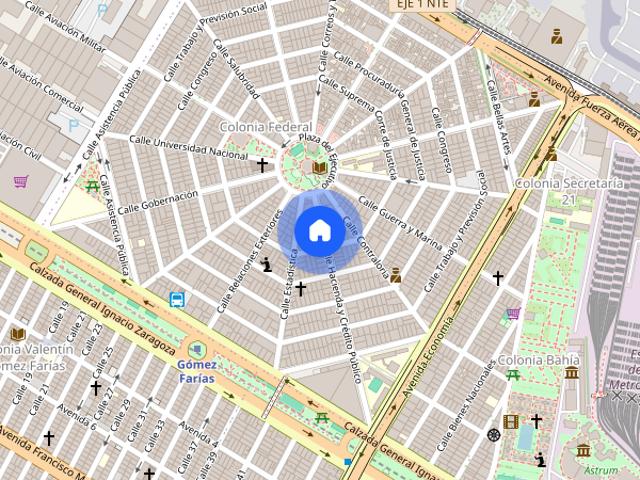 DEPARTAMENTO EN RENTA COLONIA FEDERAL CDMX UNA RECAMARA