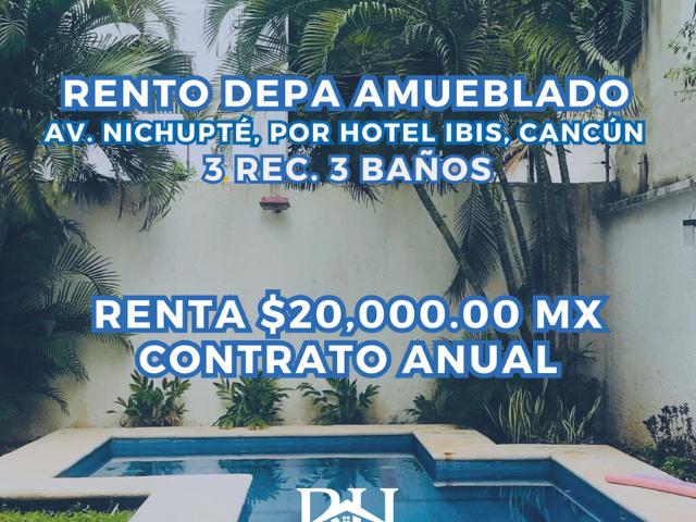 Departamento en renta Cancún Centro, Cancún