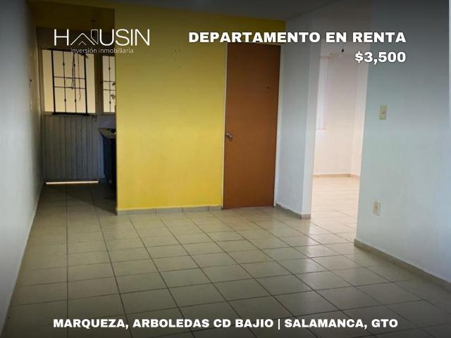 Departamento en RENTA, Cluster Marqueza, Arboledas Cd Bajio. Salamanca, Gto