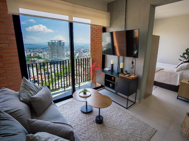 Departamento en renta amueblado en Lomas del Country, Guadalajara, 1 recámara