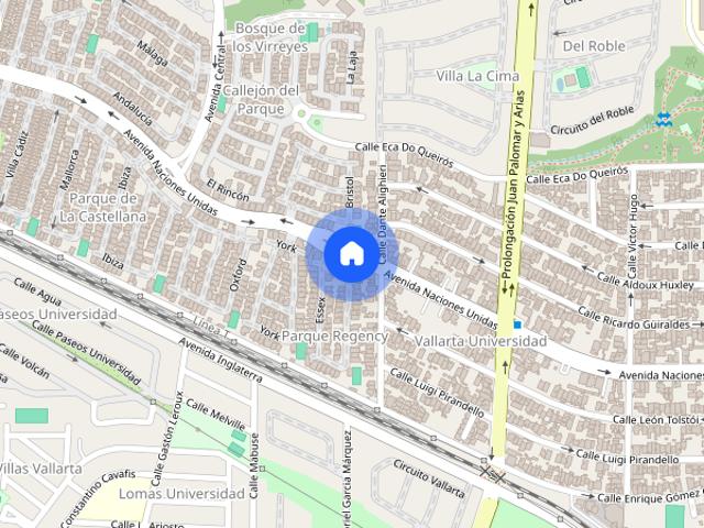 Departamento en renta, avenida Naciones Unidas, Colonia Residencial Parque Virreyes, C.P. 45115