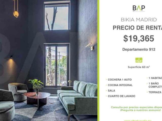 Departamento en renta Bikia, Boulevard Las Américas, Andrade, Leon, Guanajuato, México